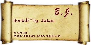 Borbély Jutas névjegykártya
